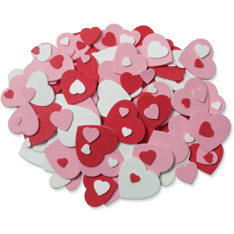  8 Colored Decorative & Cute Heart Stickers - 560 Pack
