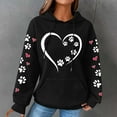 thumbnail image 2 of Women's Winter Tops Women Christmas Sweater Hoodies Women Clearance Women Long Sleeve Shirt Crewneck Sweater Women Fashionable Women's Printed Pullover Round Neck Top, 2 of 4