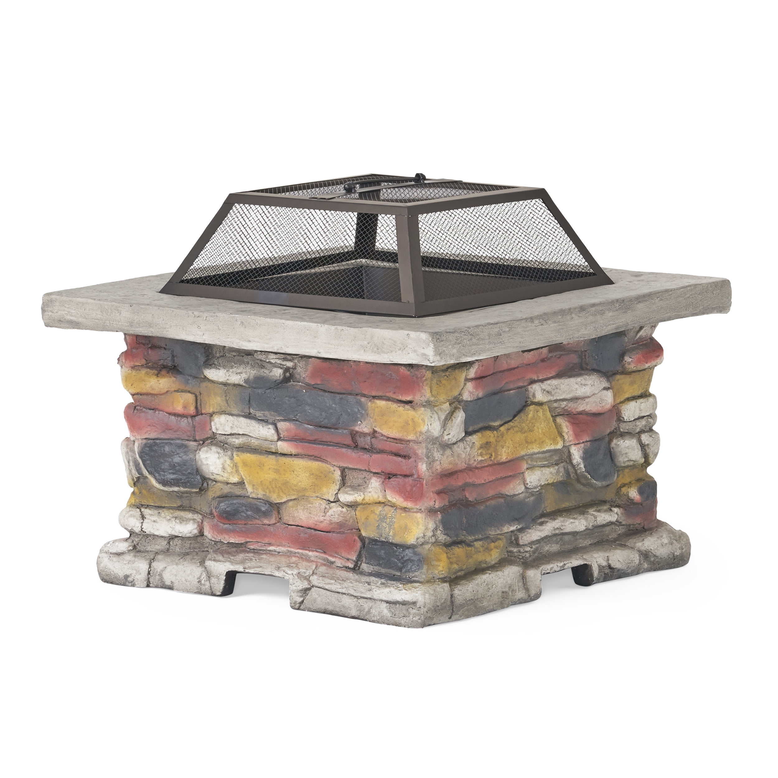 Noble House Hayden Square Fire Pit, Rona Fire Pit Bricks