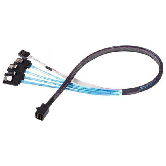 SilverStone SFF-8643 to SATA7-Pin with Sideband Mini SAS HD Cable (CPS05)