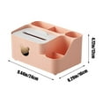thumbnail image 3 of LEFTHIGH Home Paper Box Living Room Tissue Box Plastic Desktop Storage Box Coffee Table Remote Control Multifunctional Storage Decor, 3 of 6