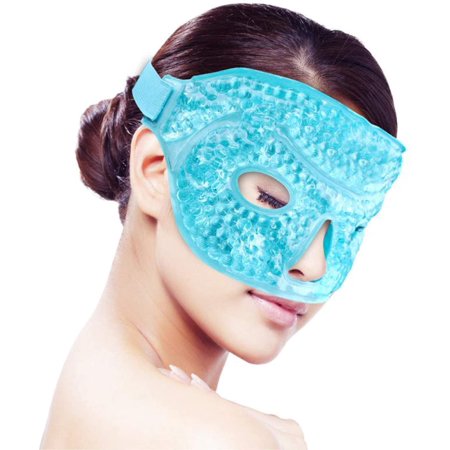 Masque Réutilisable Gel Chaud/froid Pour Les Yeux - Soulage Cernes, Migraines, Aide Au Sommeil - Neuf