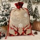 thumbnail image 2 of 1 bolsa de lona navideña con cordón, bolsa de regalo navideña, bolsa para dulces, bolsa para golosinas, envoltorio de dulces, decoraciones navideñas, 2 of 5