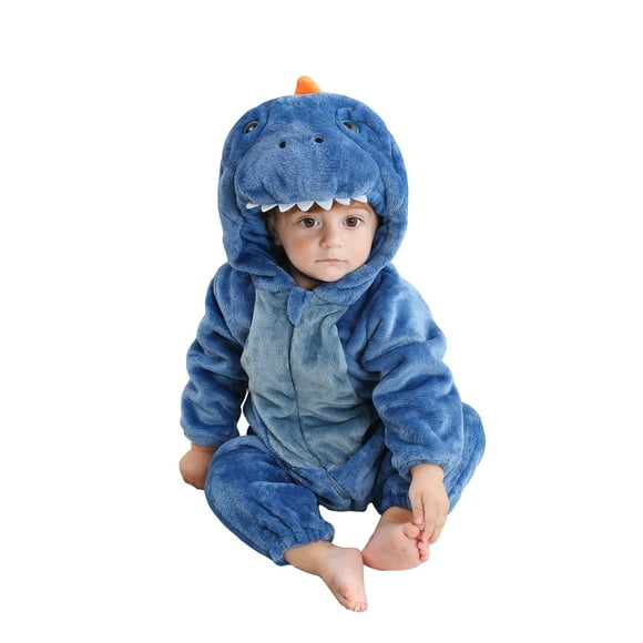 TheFound Bébé Animal Hiver Chaud Dragon Dinosaure Ours Grenouillère à Capuche Halloween Noël Combinaison