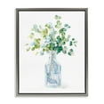 thumbnail image 5 of Stupell Industries Flower Jar Still Life Green Blue Painting Luster Gray Framed Floating Canvas Wall Art, 24x30, by Danhui Nai, 5 of 5