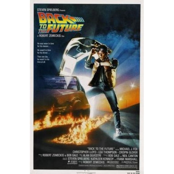 Back To The Future Movie Poster Metal Print 12In x 16In 12x16 Multi-Color Square Adults Best Posters