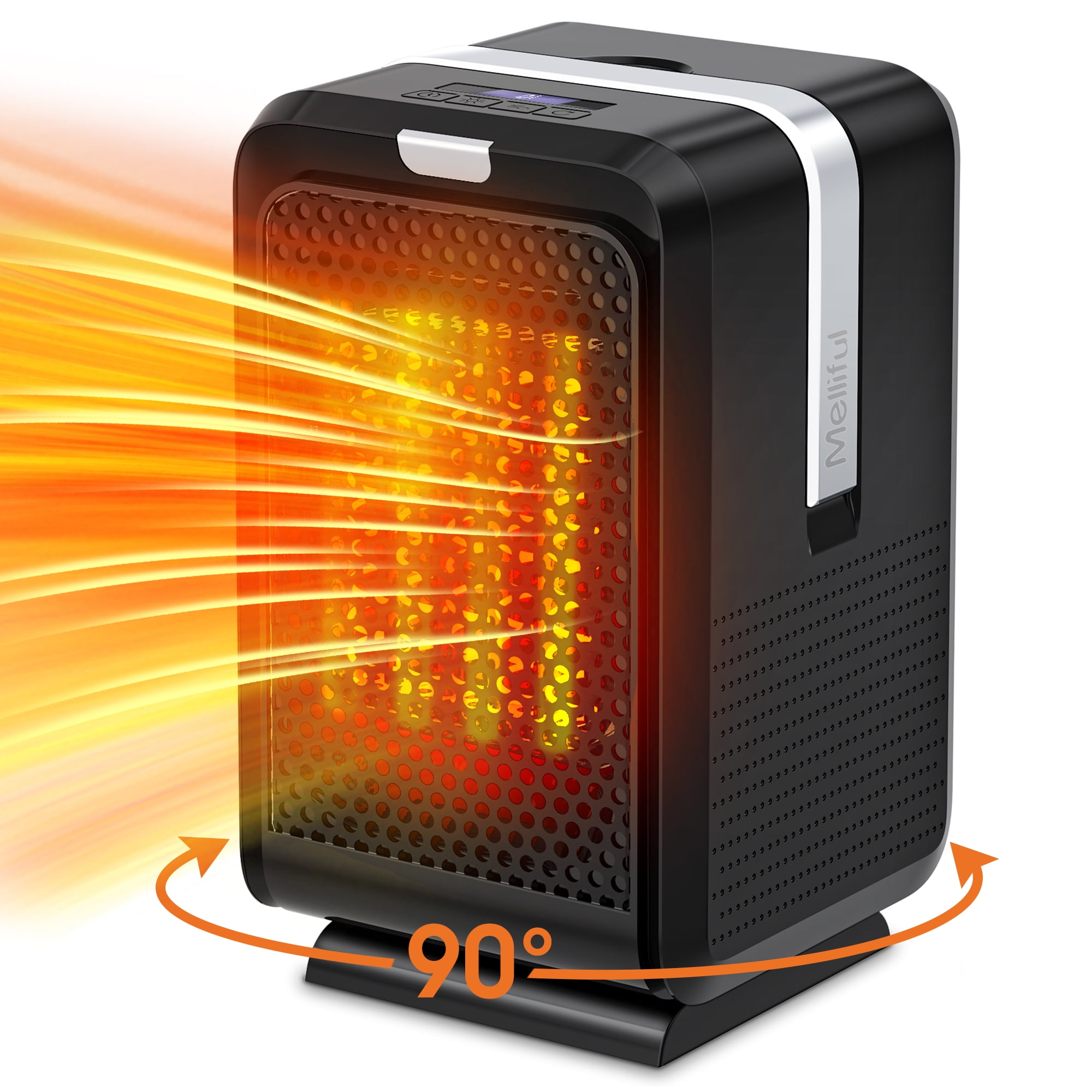 Space Heater,Melliful Portable Electric Heater Safe and Quiet, Small