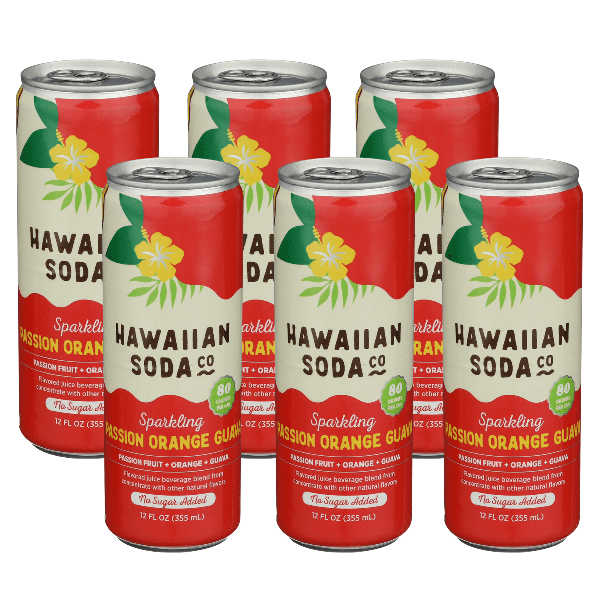 Pack Of 12) Hawaiian Soda Co Juice Sparkling Lilikoi Lychee 12 Fo