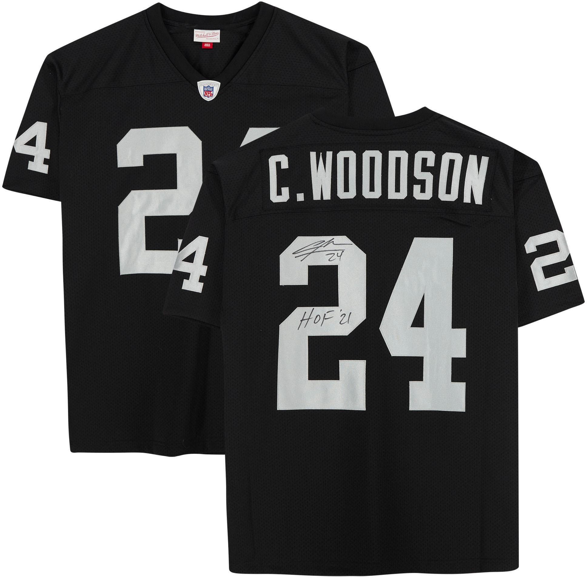 Mitchell & Ness Charles Woodson Black Las Vegas Raiders Legacy Replica Jersey