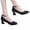 Black, variant on Oyedens Women High Heels Dress Shoes Glitter Silver Gold Block Mid Heels Formal Dressy Pump Shoes For Bride Wedding Party