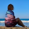 thumbnail image 3 of Independence Day Of The United States Flag Ultra Fine Fiber Beach Towels for Travel And Quick Drying Absorbent Towels for Swimming, 3 of 7