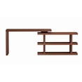 thumbnail image 2 of Chintaly imports Motion Walnut Veneer Home Office Desk With Shelve 6915-DSK-WAL, 2 of 7