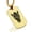 Gold, variant on Stainless Steel Year of the Horse Zodiac Dog Tag Pendant Necklace