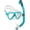Clear/Aquamarine, variant on Cressi Ocean Combo (Clear/Lime)