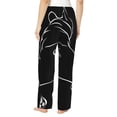 thumbnail image 3 of Uemuo Animal Bulldog Pattern Women's Wide Leg Palazzo Lounge Pants with Pockets Light Weight Loose Comfy Casual Pajama Pants-Medium, 3 of 9