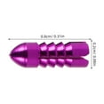 thumbnail image 2 of IFANLANDOR 6Pcs Dart Wing Purple Aluminum Alloy For Stability Enhancement Accessories, 2 of 7