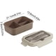 thumbnail image 3 of Fiambrera Bento Aislante Adulto | Recipiente seguro para microondas y resistente a fugas – Plástico sin BPA, 1200 ml, multicolor, fácil de limpiar, 8,3"x5,4"x3,1", incluye cubiertos, 3 of 6