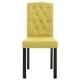 thumbnail image 4 of vidaXL Dining Chairs Accent Side Chair with Solid Wood Legs for Kitchen Fabric, 4 of 147