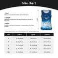 thumbnail image 5 of Gukieu Blue Glitter Sparkles Print Women's Quick-drying Fitness Vest, Round Neck Sleeveless Fitness T-shirt, Suitable for Yoga, Sports-X-Large, 5 of 7