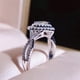 thumbnail image 4 of Forma Completa Anillo Rhinestone Anillo Elegante Geometría Rhinestone Anillos Completos para Mujeres Tamaño 6 10, 4 of 8