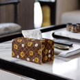 thumbnail image 2 of ZUXONGSY Sunflower Tissue Box Covers Modern PU Leather Tissue Box Holder with Buckle Rectangular PU Long Tissue Box Cover Easy to Clean Tissue Box Home Indoor Decor, 2 of 7