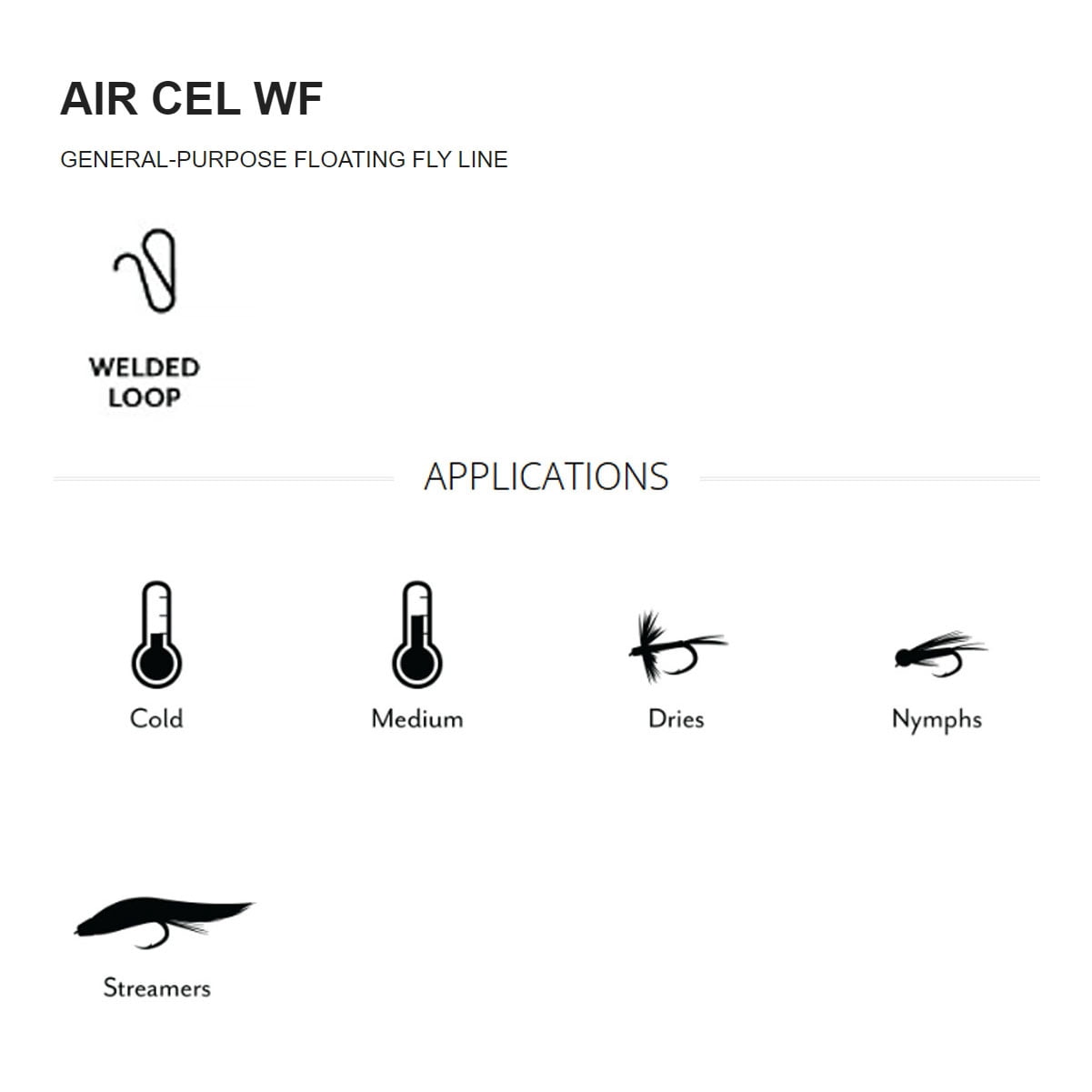 SCIENTIFIC ANGLERS Air Cel WF-6-F Orange Floating Fly Line (142274)