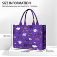 thumbnail image 3 of Large Capacity Tote Bag,Halloween Purple Spider Web Pattern Handbag Fashion Luxury Tote Bag,15.7"x13"x 5.1" Inches,Laptop Compatible, 3 of 5
