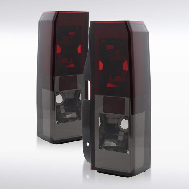 AUTOZENSATION Compatible with 2005-2010 Hummer H3, Left + Right Pair Assembly, Red Smoke Lens Tail Lights