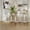 24"-6 White, variant on CBJCBJ Indoor Pet Gate, 4 Panel Folding Dog Gate , 24"H Freestanding Metal Pet Fence for Cats and Dogs ,White