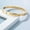 Yellow, variant on 925 Sterling Silver Round Moissanite Luxury Screw Bangle Bracelet for Women's