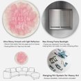 thumbnail image 5 of Designart 'Be The Person You Want To Meet on Pink' Traditional Circle Metal Wall Art 11x11 - Disc of 11, 5 of 5