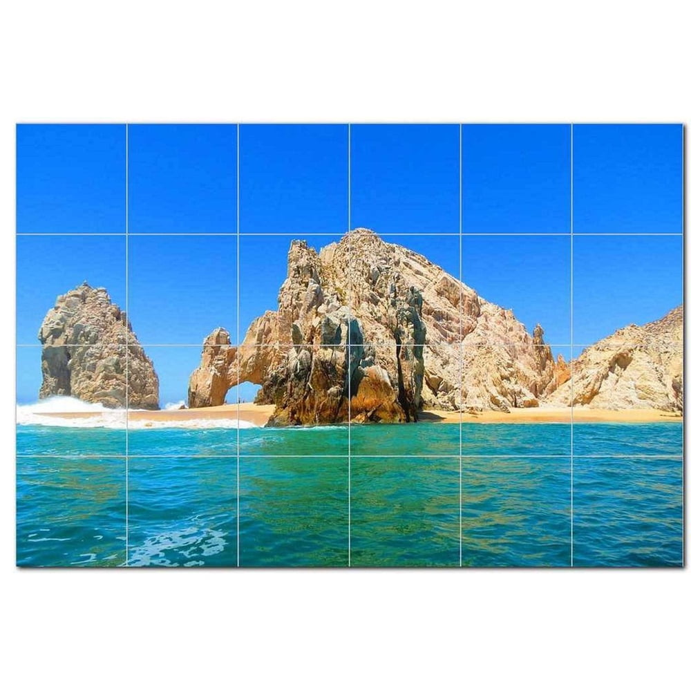 Beach Ocean Ceramic Tile Mural Kitchen Backsplash Bathroom Shower ...