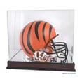 thumbnail image 3 of Denver Broncos Mahogany Helmet Logo Display Case with Mirror Back, 3 of 7
