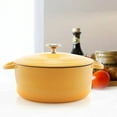 thumbnail image 3 of Chantal Enameled Cast Iron Cookware, 5 quart Dutch Oven, Marigold, 3 of 9