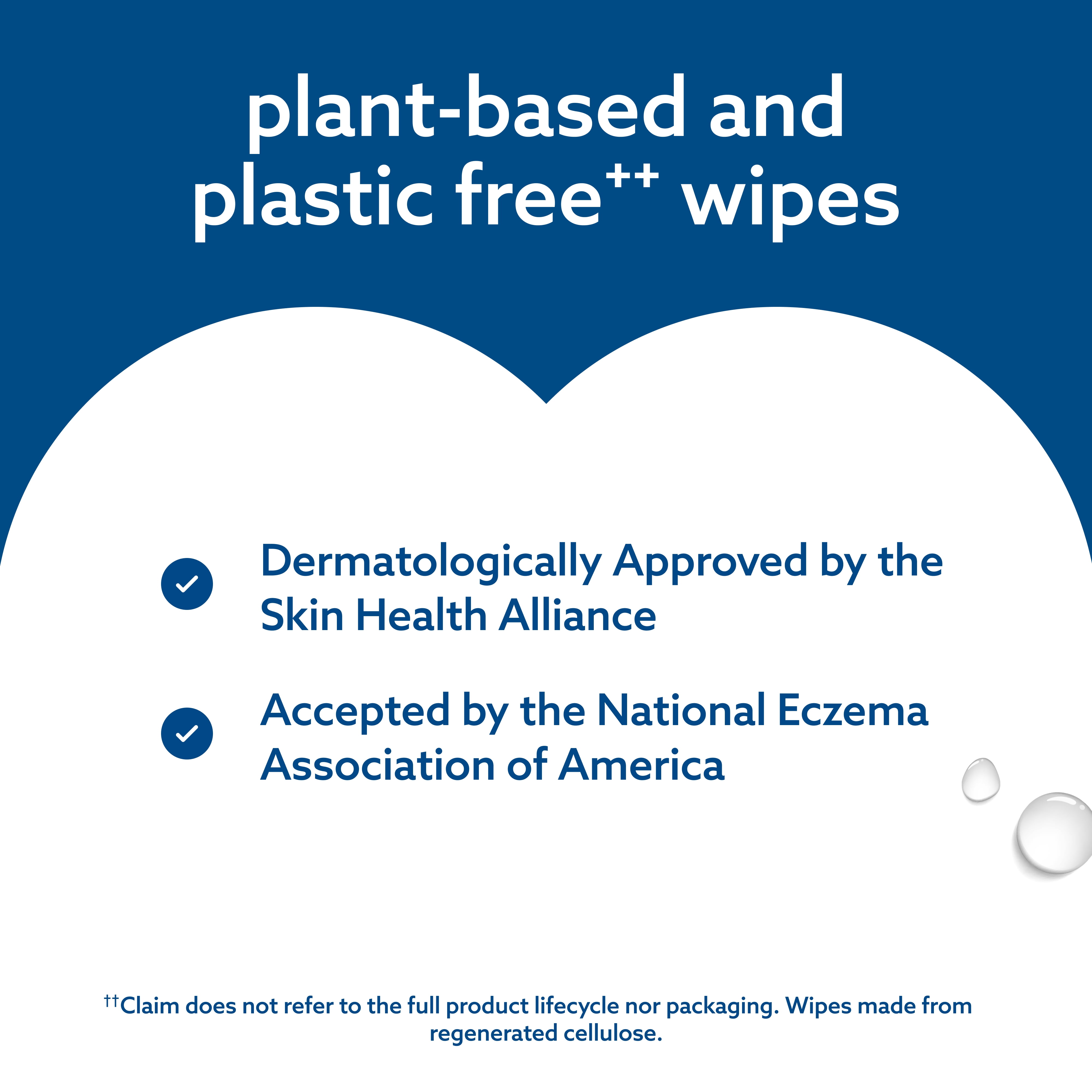 WaterWipes Sensitive+ Gentle Clean Wipes, 3-en-1 nettoie, soigne, protège, 99,9 % d'eau, non parfumées