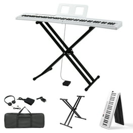 The ONE Smart Piano - Light Keyboard, White/Gold - Walmart.com