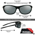 thumbnail image 2 of Bikershades Motorcycle Sunglasses EVA Foam Padded for Men. Safety Polycarbonate Mirror Smoke Lenses & Free Microfiber Cleaning Case, 2 of 5