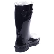 Women’s Forever Young Mid-Calf Rain Boots – Waterproof Rubber Boots with Adjustable Side Buckle – Durable Non-Slip Sole for Wet Weather, Gardening, Outdoor Work, and Everyday Wear