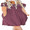 Mauve, variant on JuneFish Women's Summer Casual Short Sleeve Dressy Dresses Empire Waist Knee Length Dress with Pockets