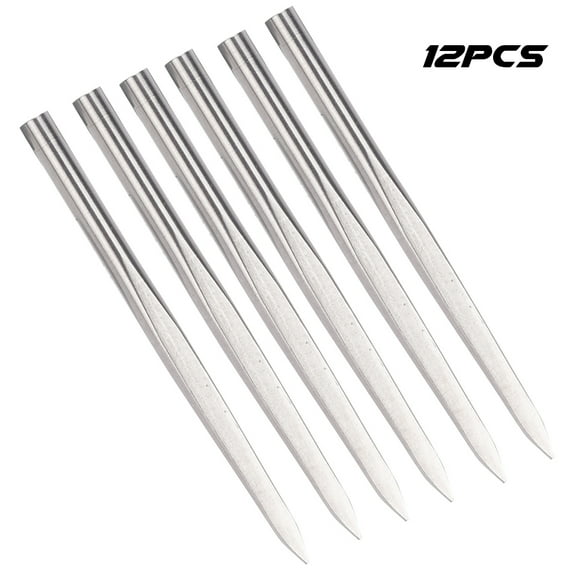 Agujas de tejer con cordón de paracaídas, 12 agujas de acero inoxidable Agujas de tejer de acero inoxidable Agujas de tejer para pulseras Máxima confiabilidad