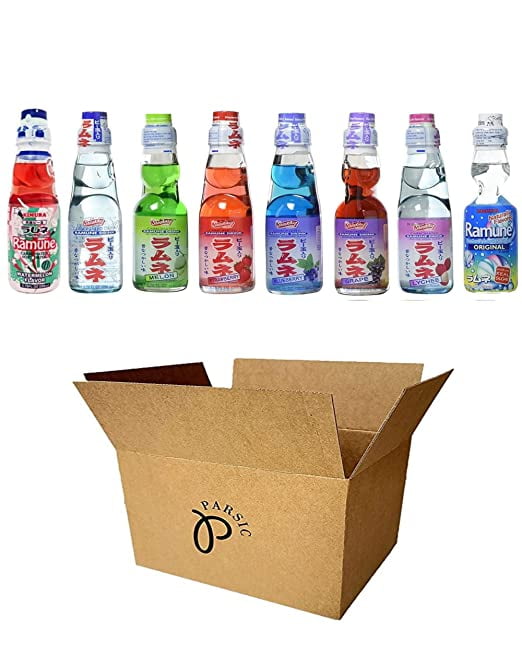 Shirakiku RAMUNE Japanese Soft Drink, 8 Bottles, 6.76 Fl Oz Each