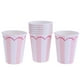 thumbnail image 1 of 8 Pedazos Vaso Tazas de Papel Desechable Servicio de para de Casamiento Cumpleaños de Baby Shower Rosado Colcomx Vasos desechables para fiesta, 1 of 8