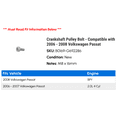thumbnail image 2 of Crankshaft Pulley Bolt - Compatible with 2006 - 2008 Volkswagen Passat 2007, 2 of 2