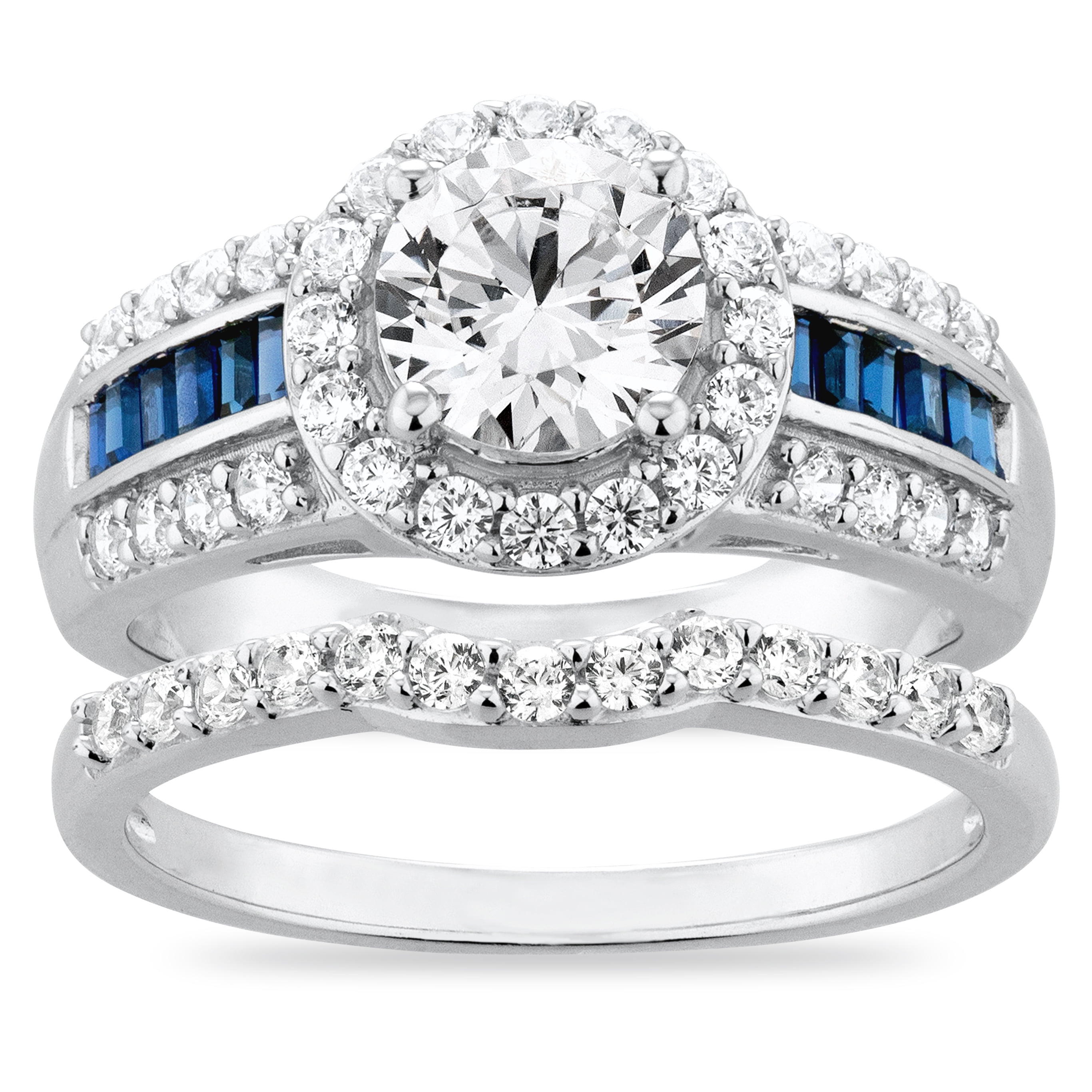 New White Sapphire 925 Silver Ring Bridal Anniversary Women Jewelry Valentines 