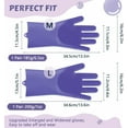 thumbnail image 6 of Pet Grooming Gloves: Heat-Resistant Silicone Gloves with High-Density Teeth for Enhanced Massaging and Bathing of Dogs and Cats, 6 of 9