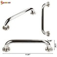 thumbnail image 3 of Spencer 2 Pack 12 Inch Stainless Steel Bathroom Grab Bar Safety Handrail Support Shower Hand Grip Tub Bath Handle, 3 of 8