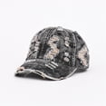 thumbnail image 7 of Unisex Ripped Cowkey Baseball Cap, Distressed Denim Vintage Washed Hat for Men and Women, Retro Sun Hat for Casual Outdoor, Spring Fall Winter Cap Black, 7 of 7