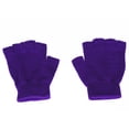 thumbnail image 2 of 1 par de guantes deportivos transpirables de medio dedo para mujer para gimnasio, Yoga, Fitness (púrpura), 2 of 8