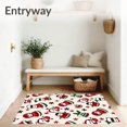 thumbnail image 3 of ODIKA 6'x9' Machine Washable Non-Slip Area Rug, Magical Frosty Friend DIY Hooking Beginner Package High Traffic Rug, Red, 627751, 3 of 7