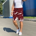 thumbnail image 5 of Mens Pajama Shorts, Christmas Tree Buffalo Plaid Sleep Shorts Men Pajama Bottoms Lounge PJ Shorts with Pockets, 5 of 6